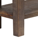 vidaXL vintage stílusú tömör fa tálalóasztal 118 x 30 x 80 cm