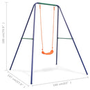 vidaXL egyszemélyes narancssárga hinta