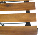 vidaXL 2 db összecsukható acél és tömör akácfa kerti szék