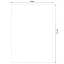 vidaXL természetes színű juta szőnyeg latex hátoldallal 70 x 130 cm
