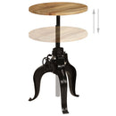 vidaXL tömör mangófa bárasztal 60 x (76-110) cm