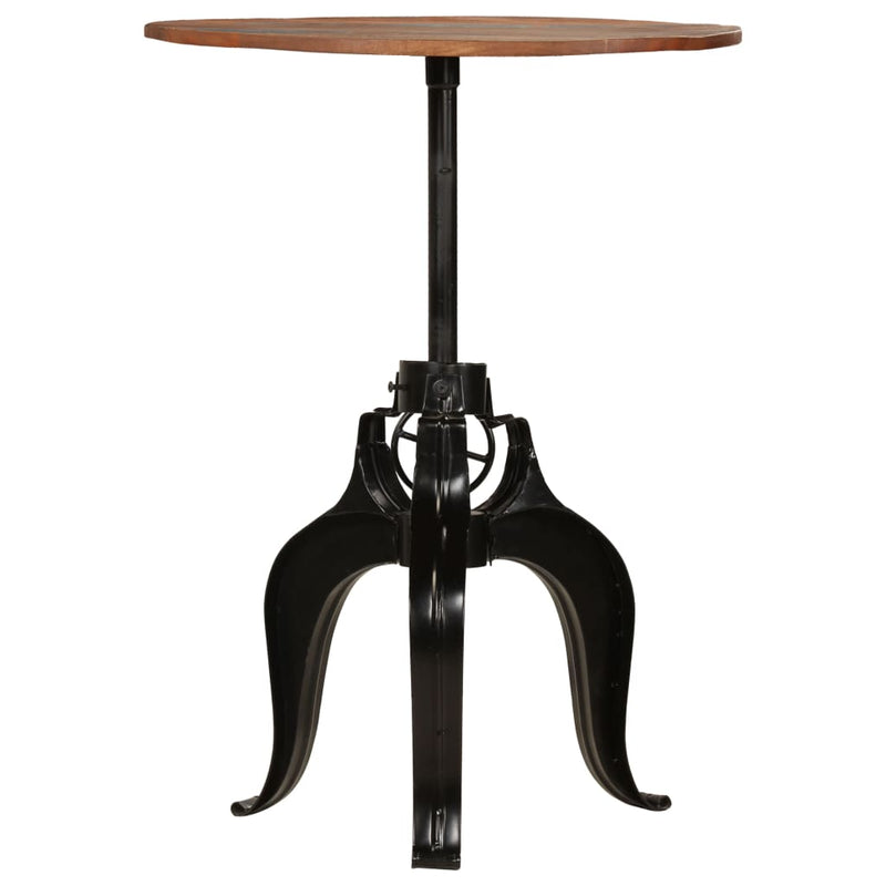vidaXL újrahasznosított tömör fa bárasztal 75 x (76-110) cm
