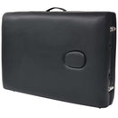 vidaXL 3 zónás fekete összecsukható 10 cm vastag masszázsasztal