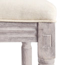 vidaXL 2 db fehér vászon bárszék