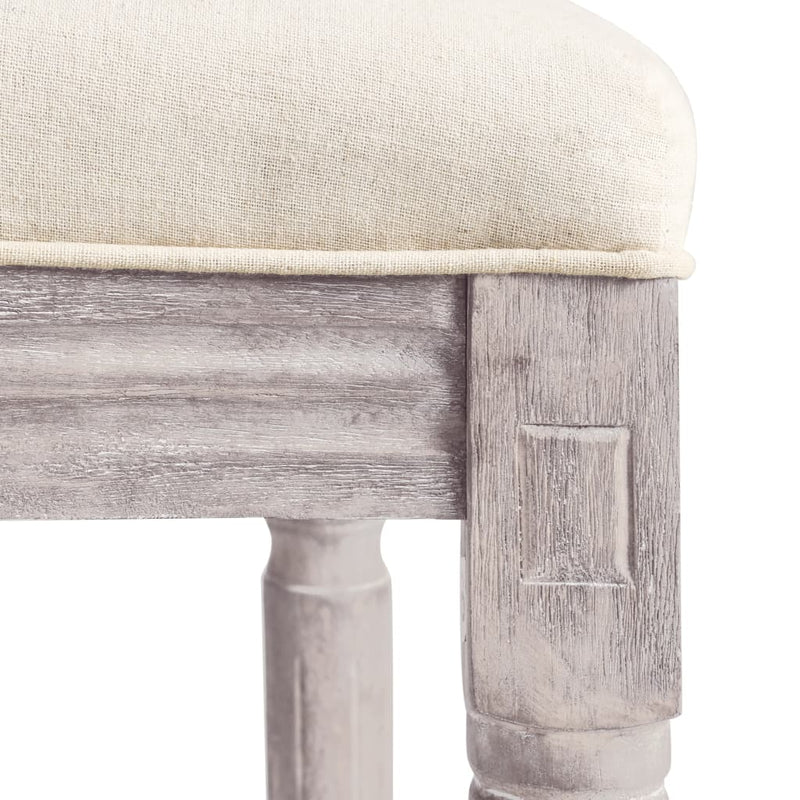 vidaXL 2 db fehér vászon bárszék