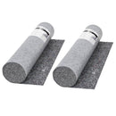 vidaXL 2 db szürke csúszásmentes takarófilc 50 m 280 g/m²