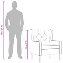 vidaXL szürke szövet karosszék