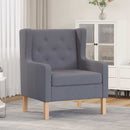 vidaXL szürke szövet karosszék