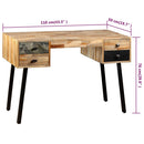 vidaXL tömör újrahasznosított fa íróasztal 110 x 50 x 76 cm