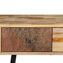 vidaXL tömör újrahasznosított fa tálalóasztal 120 x 30 x 76 cm