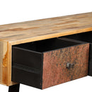 vidaXL tömör újrahasznosított fa tálalóasztal 120 x 30 x 76 cm