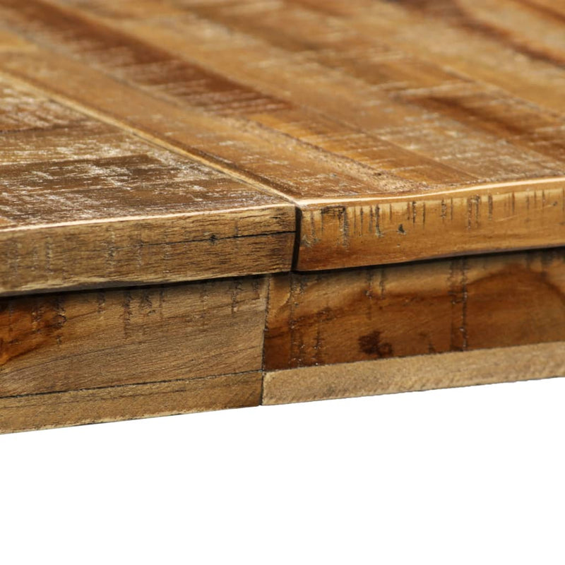 vidaXL tömör újrahasznosított tíkfa/acél étkezőasztal 180 x 90 x 76 cm