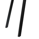 vidaXL tömör újrahasznosított tíkfa/acél étkezőasztal 180 x 90 x 76 cm