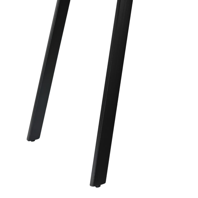 vidaXL tömör újrahasznosított tíkfa/acél étkezőasztal 180 x 90 x 76 cm