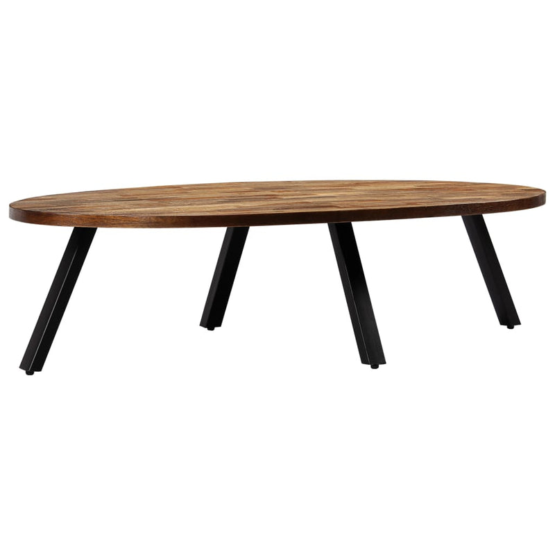 vidaXL újrahasznosított tömör tíkfa dohányzóasztal 120 x 60 x 30 cm