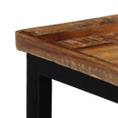 vidaXL újrahasznosított tömör tíkfa konzolasztal 90 x 30 x 76 cm