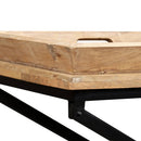 vidaXL tömör mangófa tálalóasztal 130 x 40 x 80 cm