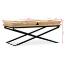 vidaXL tömör mangófa dohányzóasztal 110 x 55 x 42 cm