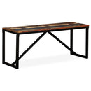vidaXL tömör újrahasznosított fa pad 110 x 35 x 45 cm