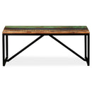 vidaXL tömör újrahasznosított fa pad 110 x 35 x 45 cm