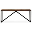 vidaXL tömör újrahasznosított fa pad 110 x 35 x 45 cm