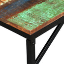 vidaXL tömör újrahasznosított fa pad 110 x 35 x 45 cm
