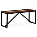 vidaXL tömör újrahasznosított fa pad 110 x 35 x 45 cm