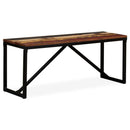 vidaXL tömör újrahasznosított fa pad 110 x 35 x 45 cm