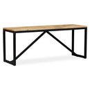 vidaXL tömör mangófa pad 110 x 35 x 45 cm