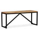 vidaXL tömör mangófa pad 110 x 35 x 45 cm