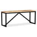 vidaXL tömör mangófa pad 110 x 35 x 45 cm