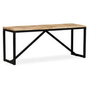 vidaXL tömör mangófa pad 110 x 35 x 45 cm
