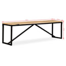 vidaXL tömör mangófa pad 160 x 35 x 45 cm