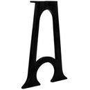 vidaXL 2 db ívelt, öntöttvas étkezőasztal láb A-alakú vázzal