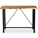 vidaXL tömör újrahasznosított fa bárasztal 120 x 60 x 107 cm