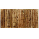 vidaXL tömör mangófa és acél étkezőasztal 180 cm