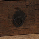 vidaXL 3-fiókos tömör mangófa dohányzóasztal 90 x 50 x 35 cm