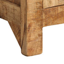 vidaXL tömör mangófa tálaló polcokkal 65 x 30 x 180 cm