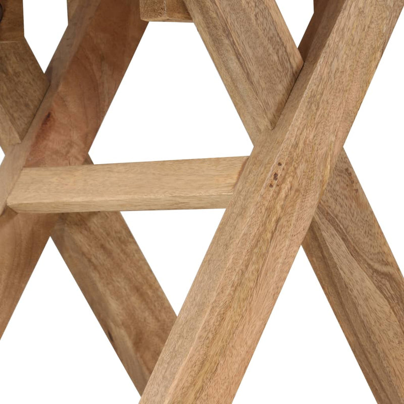 vidaXL tömör mangófa kisasztal 65 x 40 x 76 cm