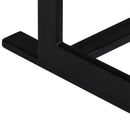 vidaXL 2 személyes tömör mangófa és acél pad