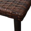 vidaXL 2 db barna polyrattan napozóágy asztallal