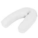 vidaXL J-alakú fehér kismama párna 54 x (36-43) cm