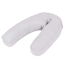 vidaXL J-alakú szürke kismama párna 54 x (36-43) cm