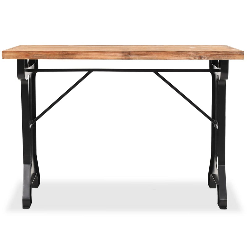 vidaXL étkezőasztal tömör fenyő asztallappal 122 x 65 x 82 cm