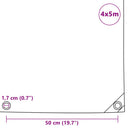 vidaXL zöld takaróponyva 650 g/m² 4 x 5 m