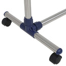 vidaXL ezüstszínű rozsdamentes acél ruhaállvány 165 x 44 x 150 cm