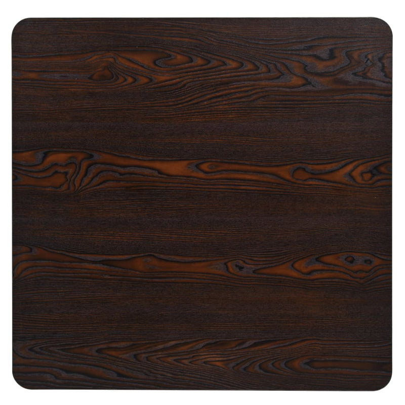 vidaXL sötét hamuszínű MDF/acél bisztró asztal 80 x 80 x 75 cm