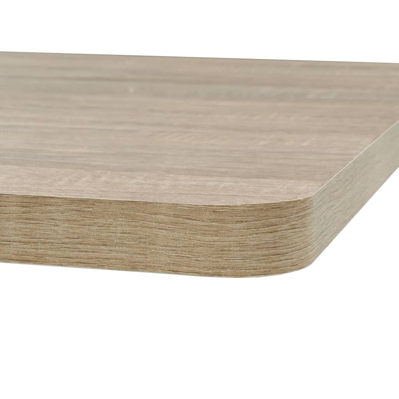 vidaXL tölgyfa színű MDF/acél bisztró asztal 80 x 80 x 75 cm