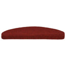 vidaXL 15 db piros öntapadós lépcsőszőnyeg 65x21x4 cm