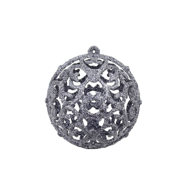 vidaXL 100 darabos fehér/szürke karácsonyi gömb készlet 3/4/6 cm